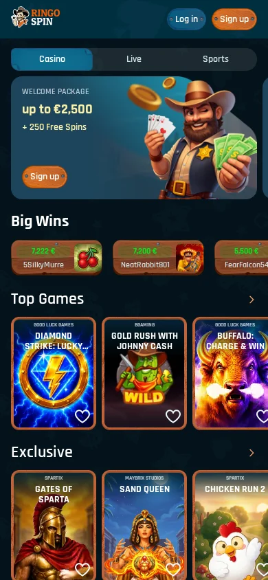 Ringospin Casino App